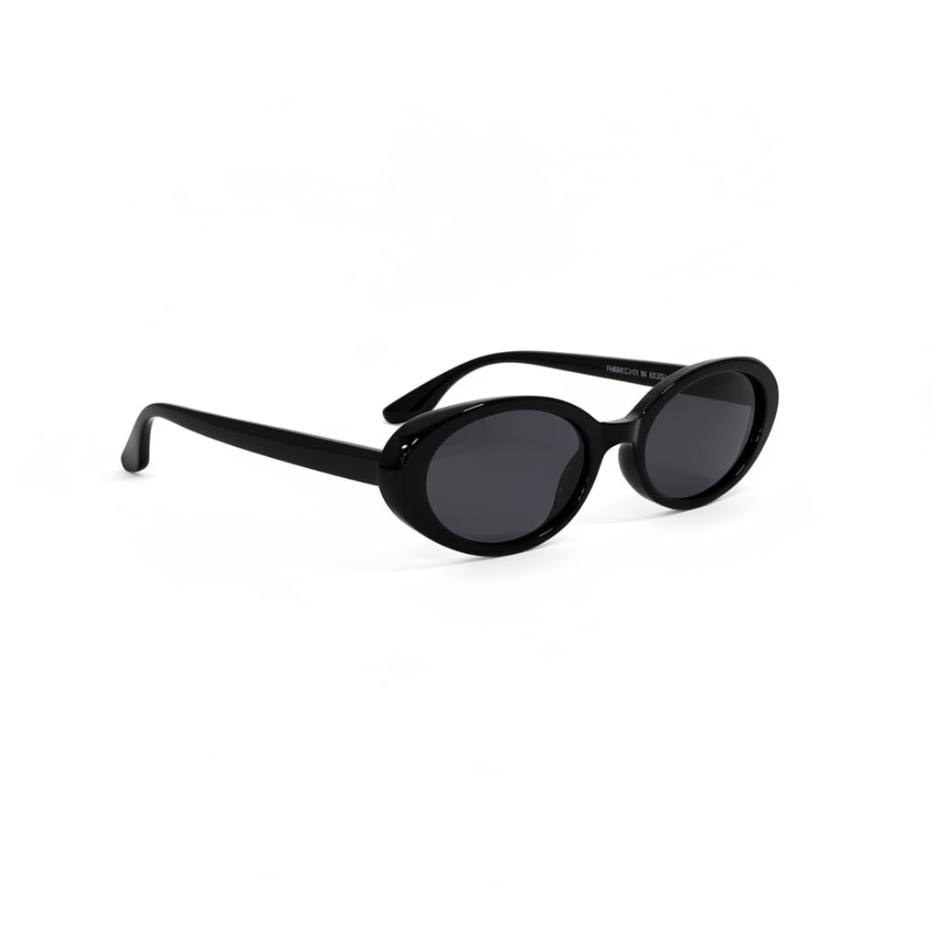 Occhiali donna da sole ovale - Nero