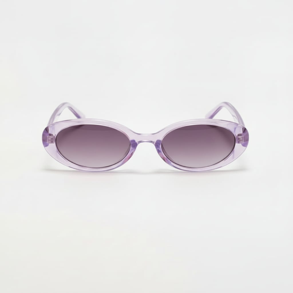 Occhiali bambina trasparenti colorati ovali - Viola