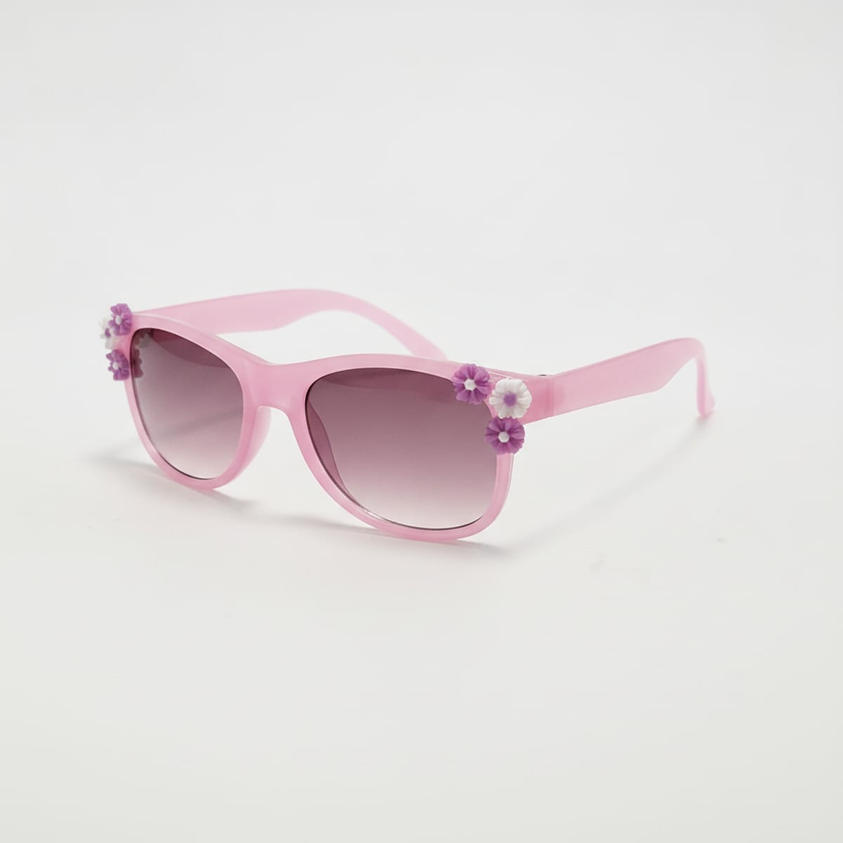 Occhiali bambina da sole 3 fiorellini - Rosa