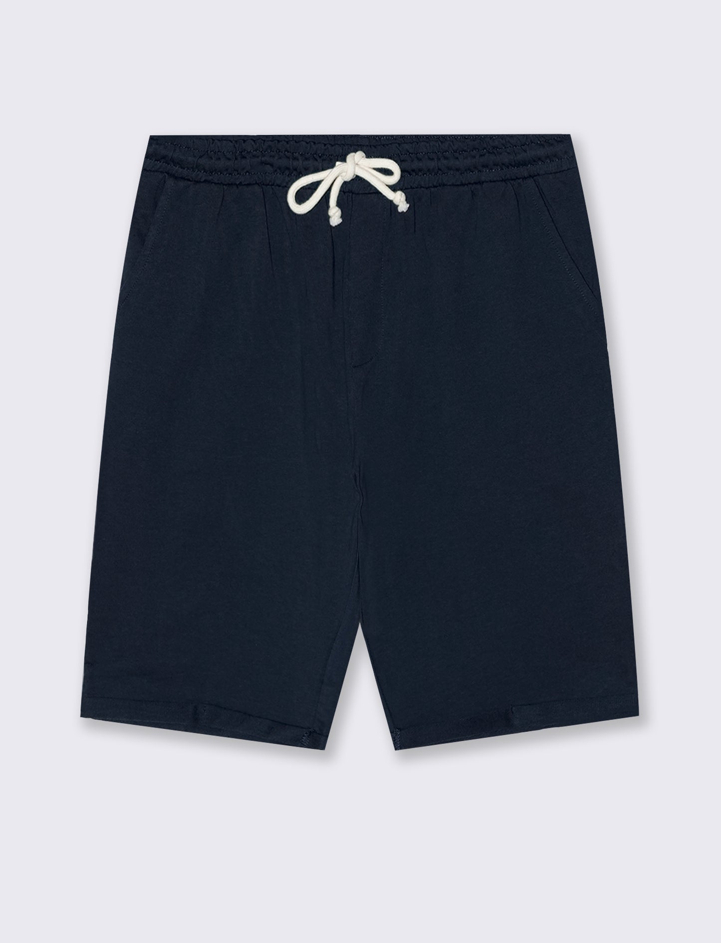 Bermuda with jogger waistband - Blue