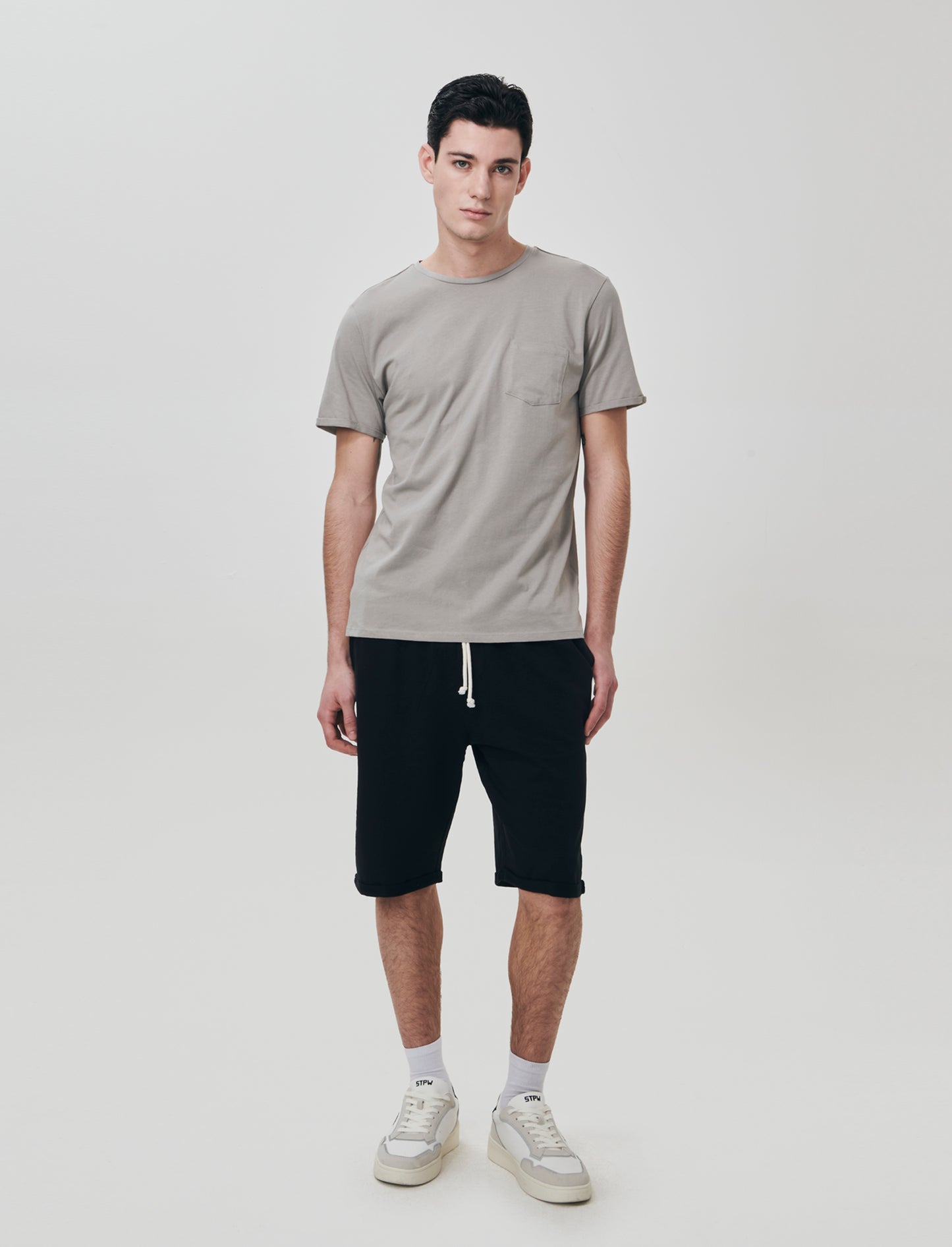 Bermuda with jogger waistband - Black