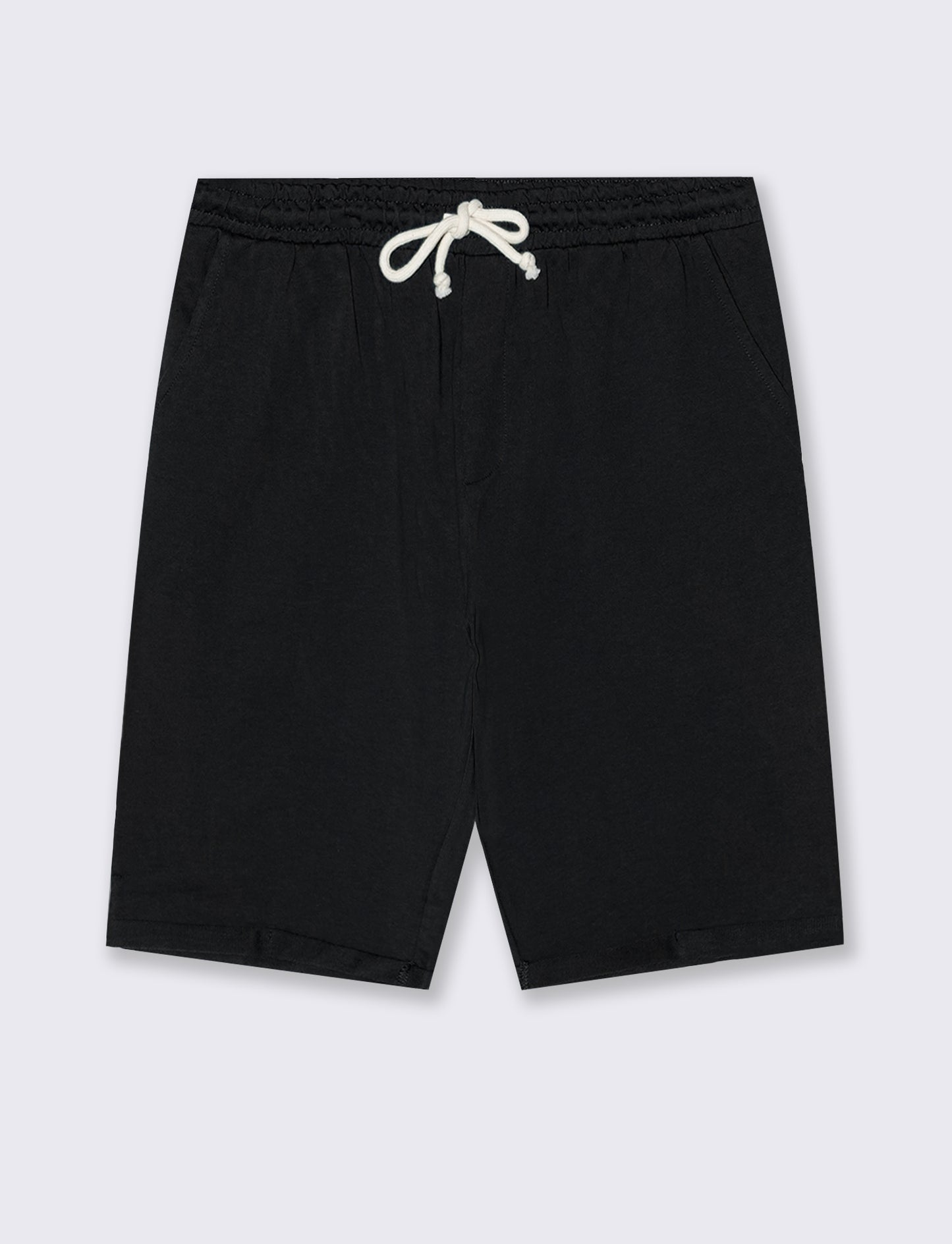 Bermuda with jogger waistband - Black