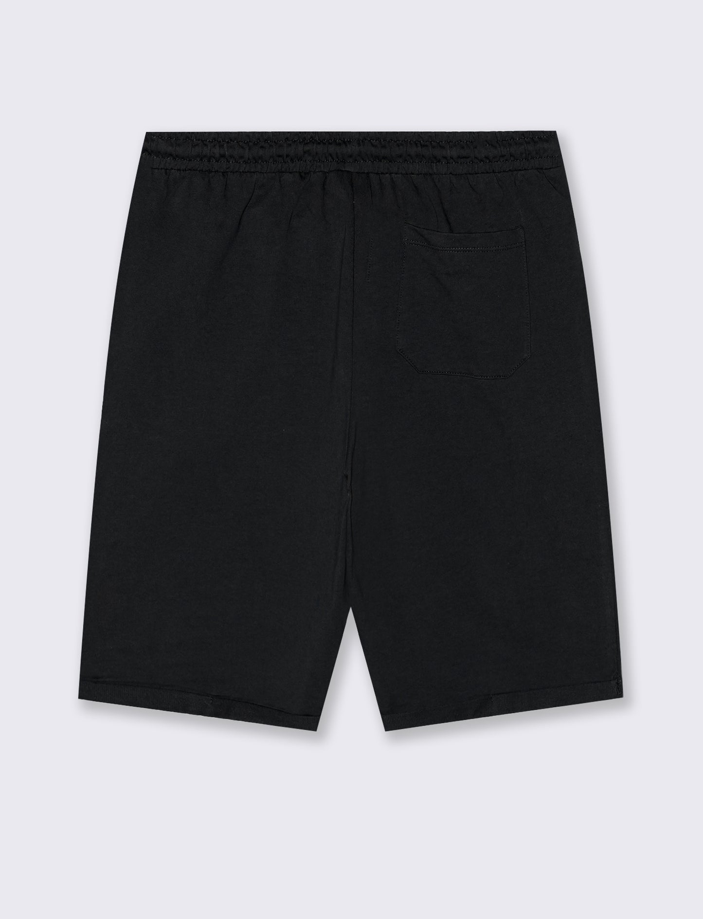 Bermuda with jogger waistband - Black