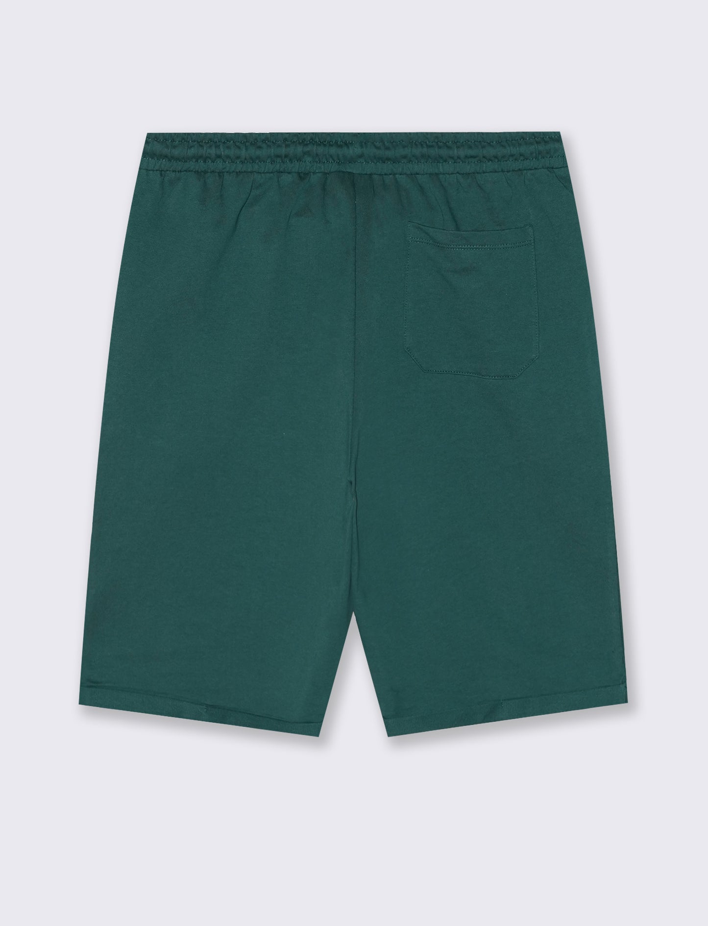 Bermuda in felpa con vita jogger - Verde petrolio