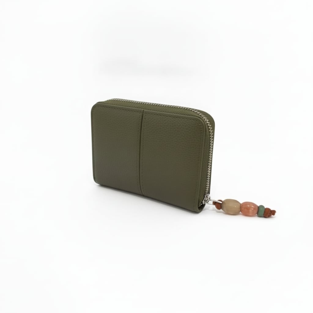 Portafogli donna piccolo zip con pietre suede - Ve.milit.