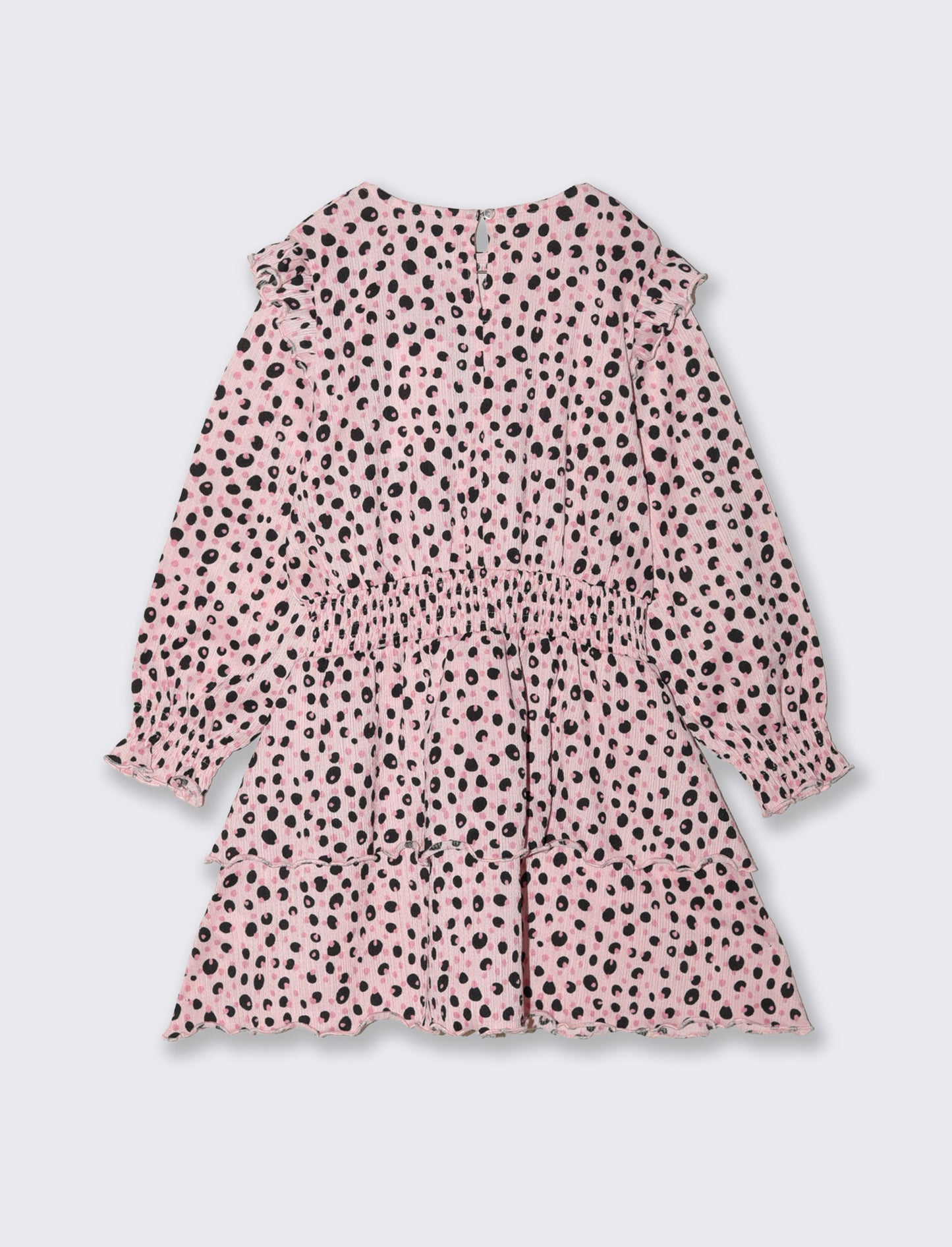 Abito in tessuto increspato per bambina - Rosa