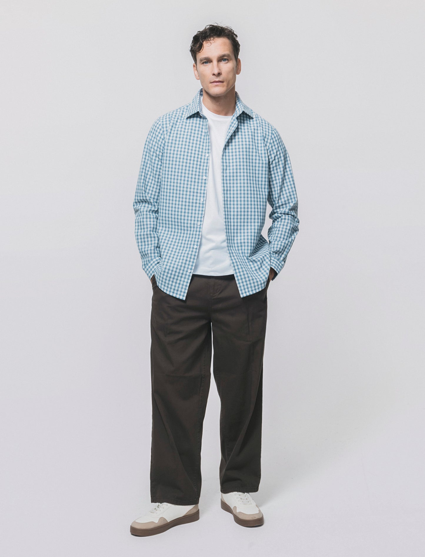 Camicia a quadri regular fit in cotone - CARTA DA ZUCCHERO