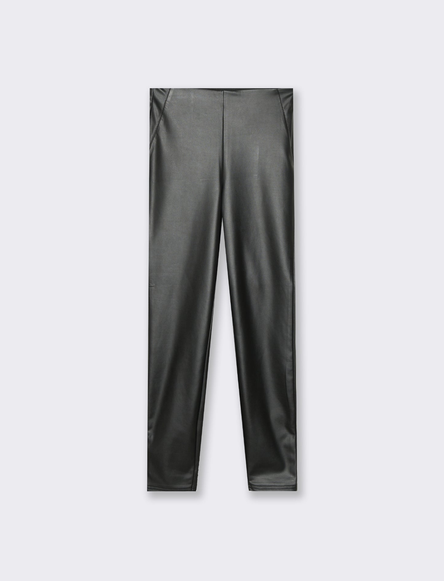 Legging effetto pelle skinny basico - Nero