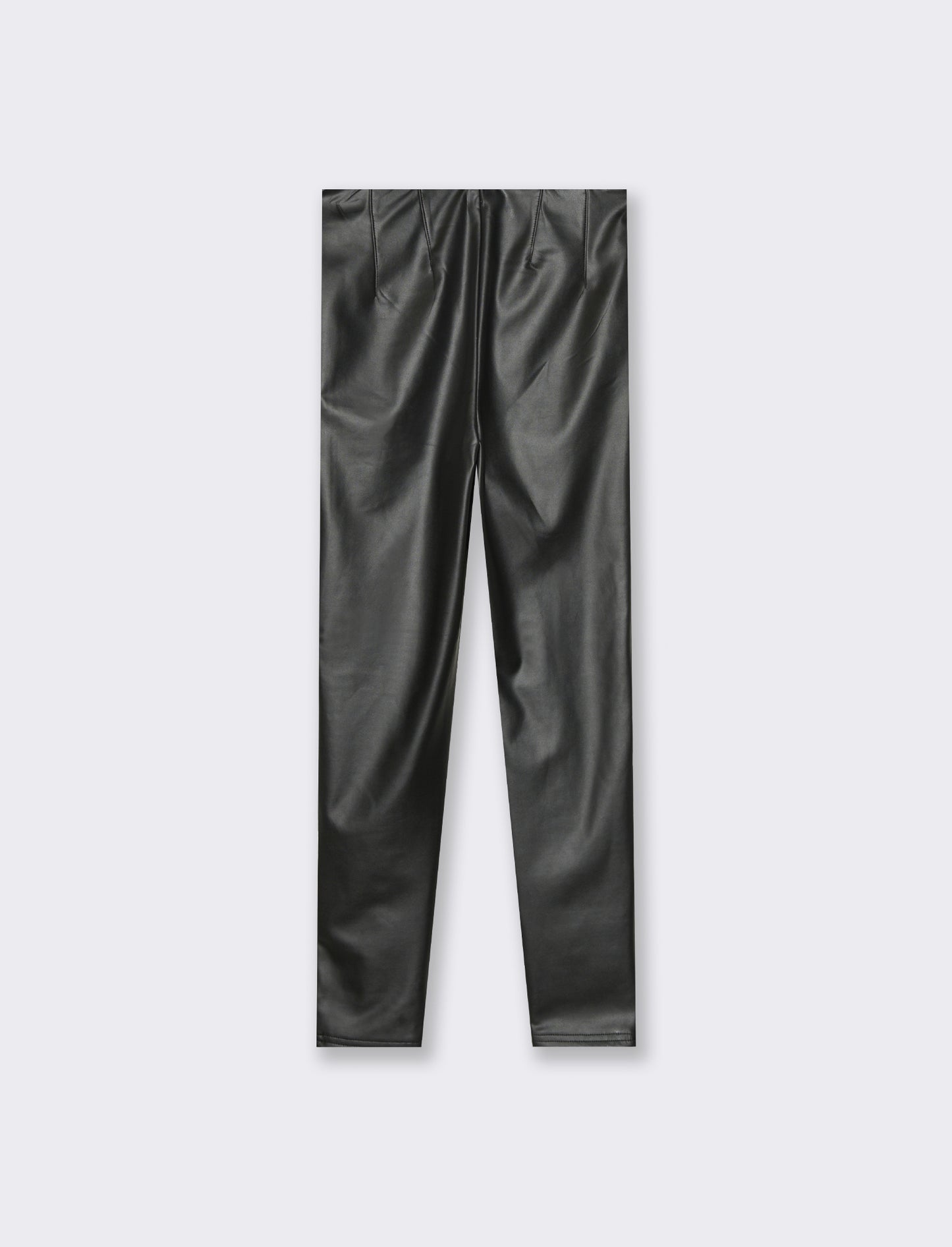 Legging effetto pelle skinny basico - Nero