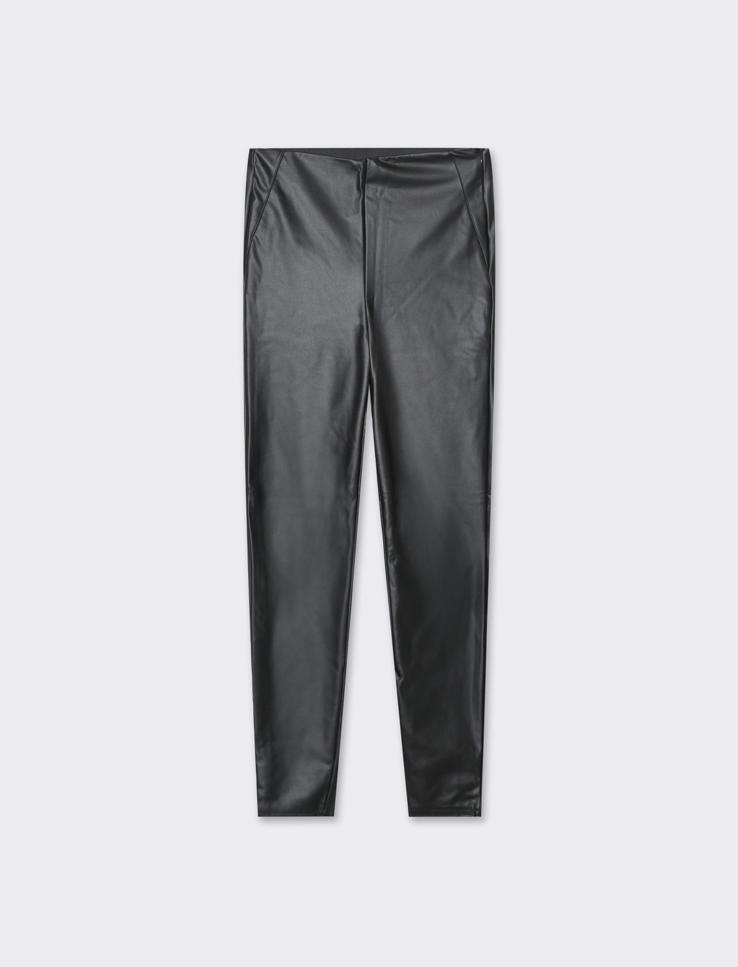 Legging effetto pelle skinny basico - Nero
