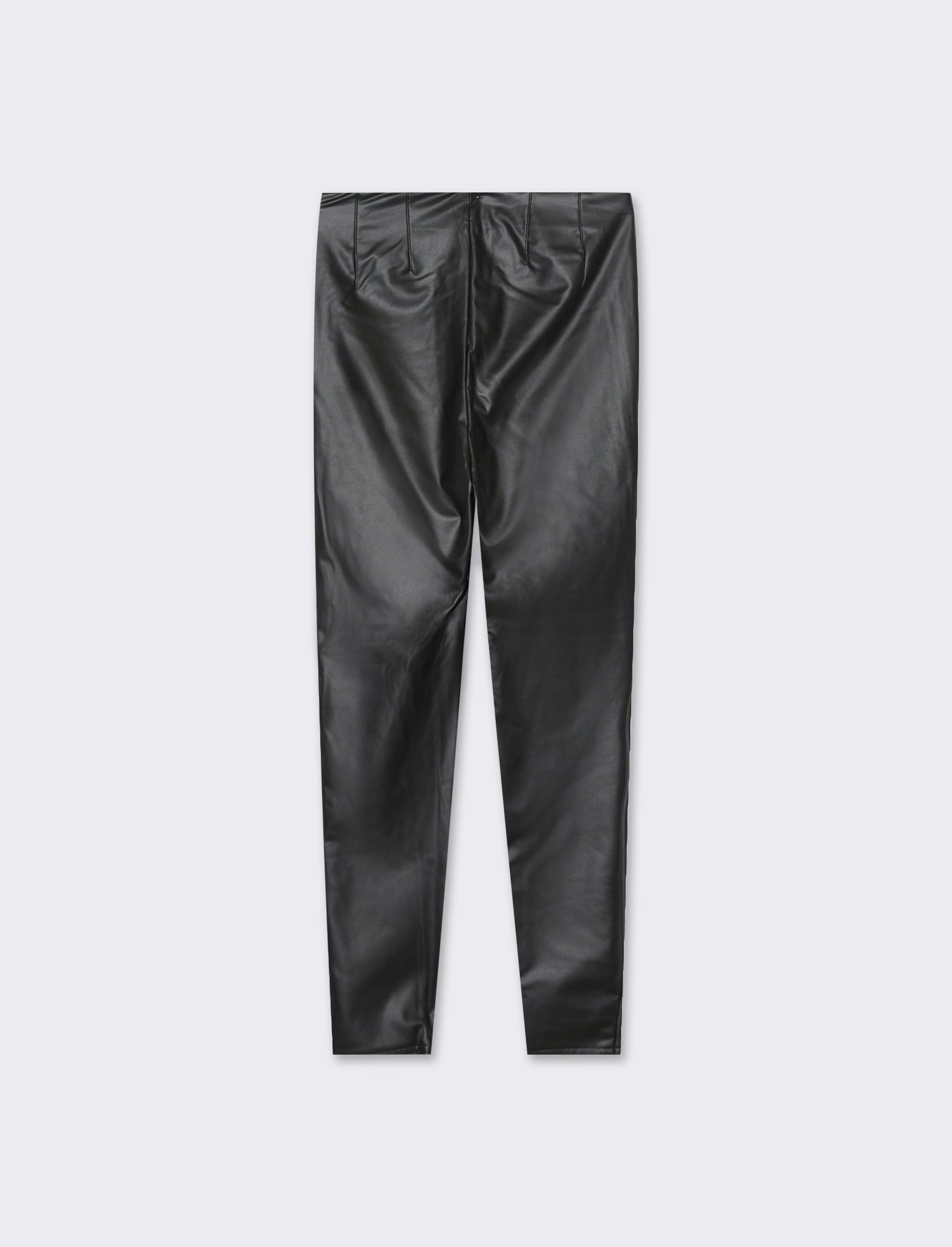 Legging effetto pelle skinny basico - Nero
