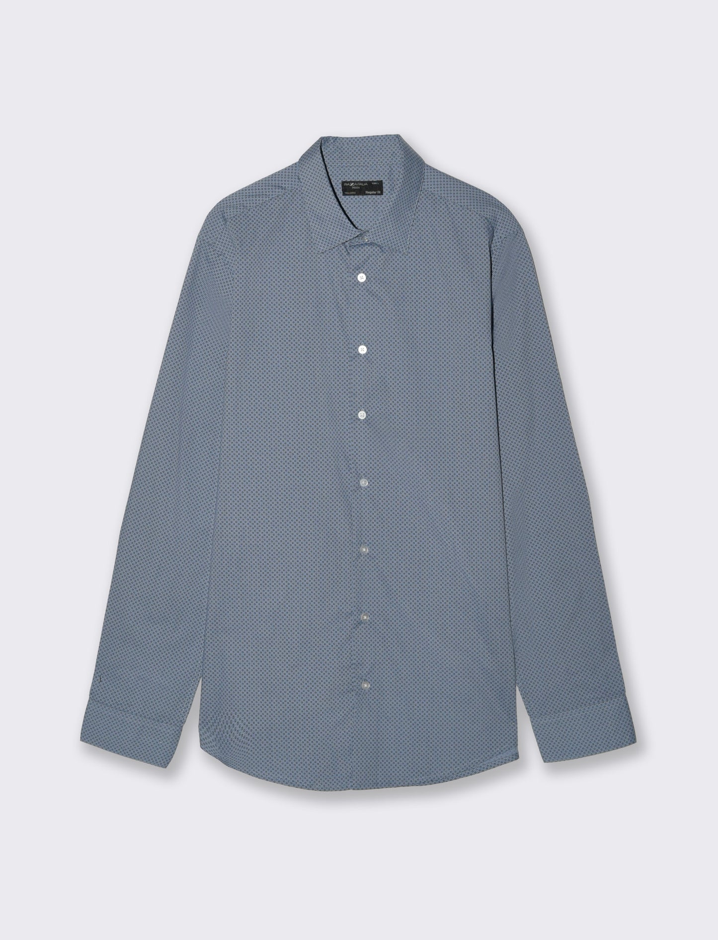 Camicia Regular Fit Micro Fantasia - CARTA DA ZUCCHERO