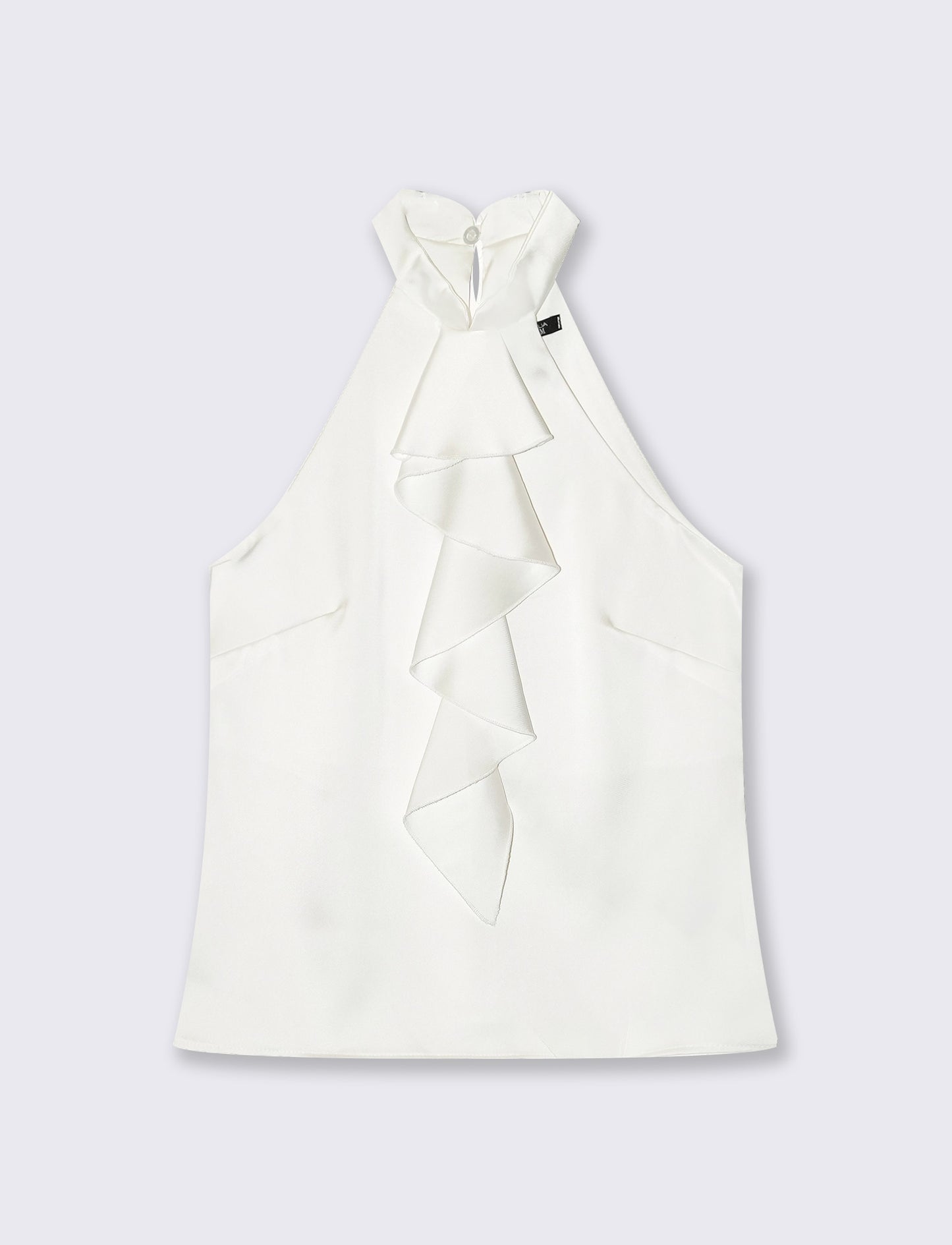 Top in raso - Bianco latte