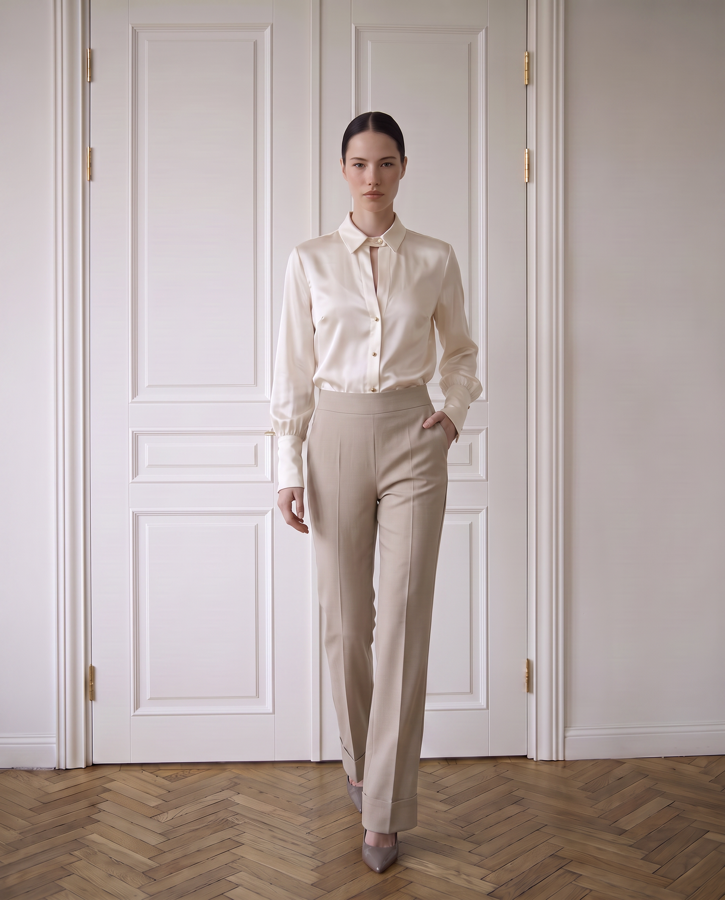 Camicia manica lunga - Bianco