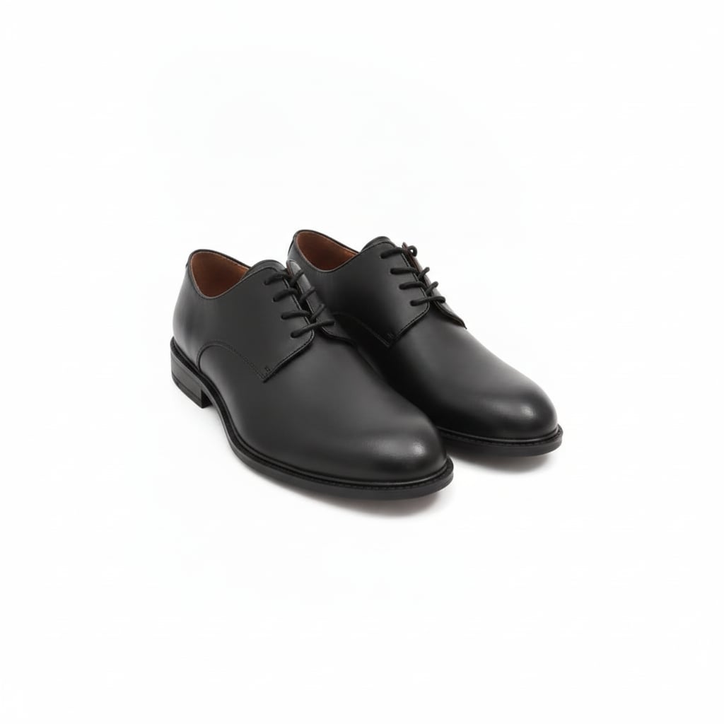 Scarpa classica stringata da uomo. - Nero