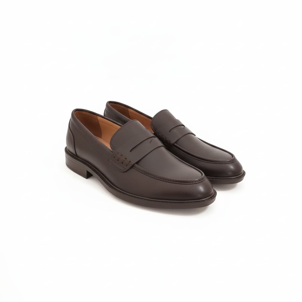 Mocassino  classico da uomo. - Testa di moro