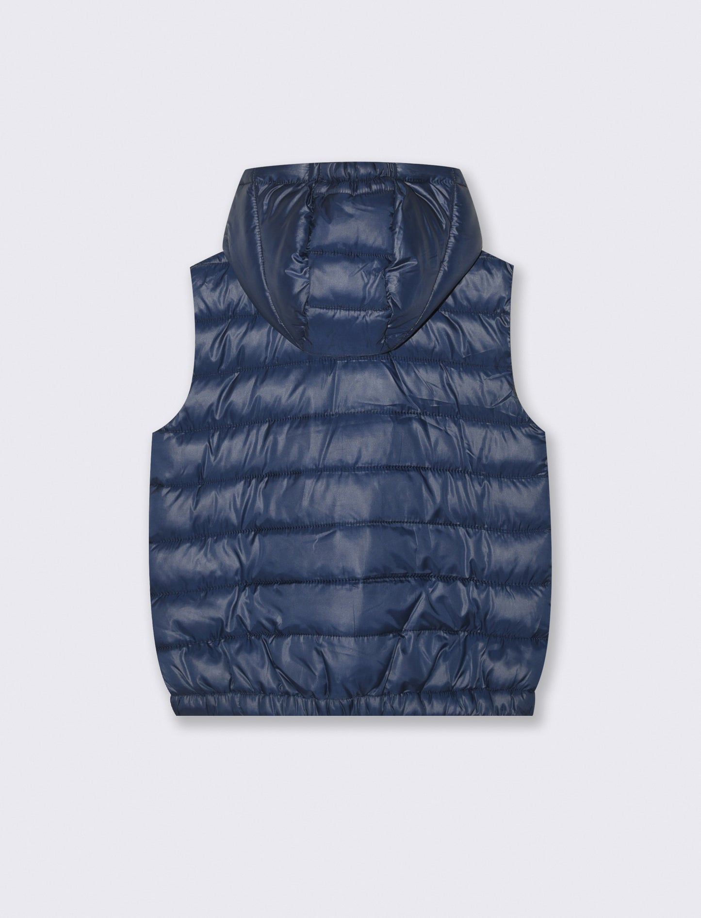 Lightweight Padded Gilet with Hood - Blue