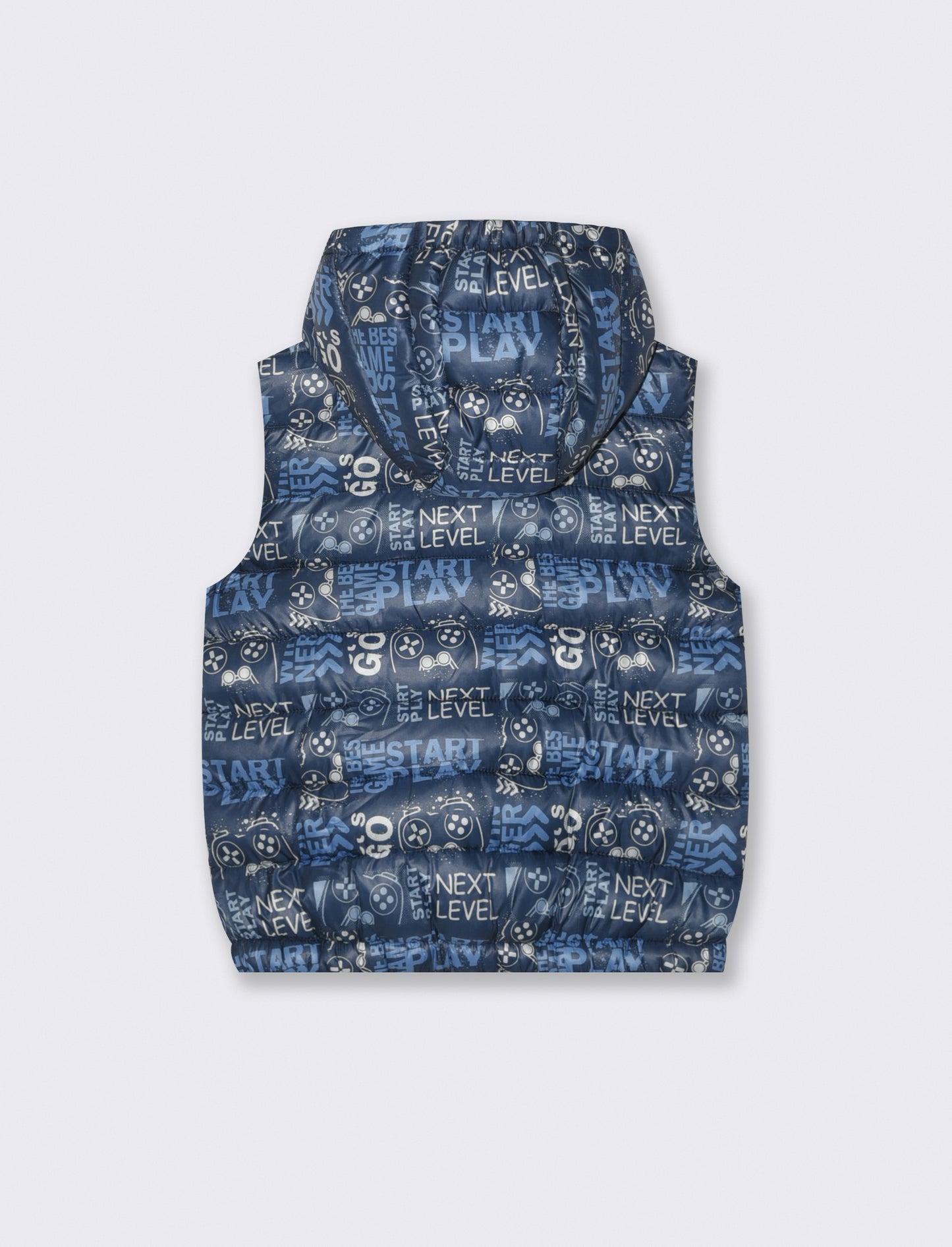 Gilet imbottito leggero con cappuccio - Fantasia
