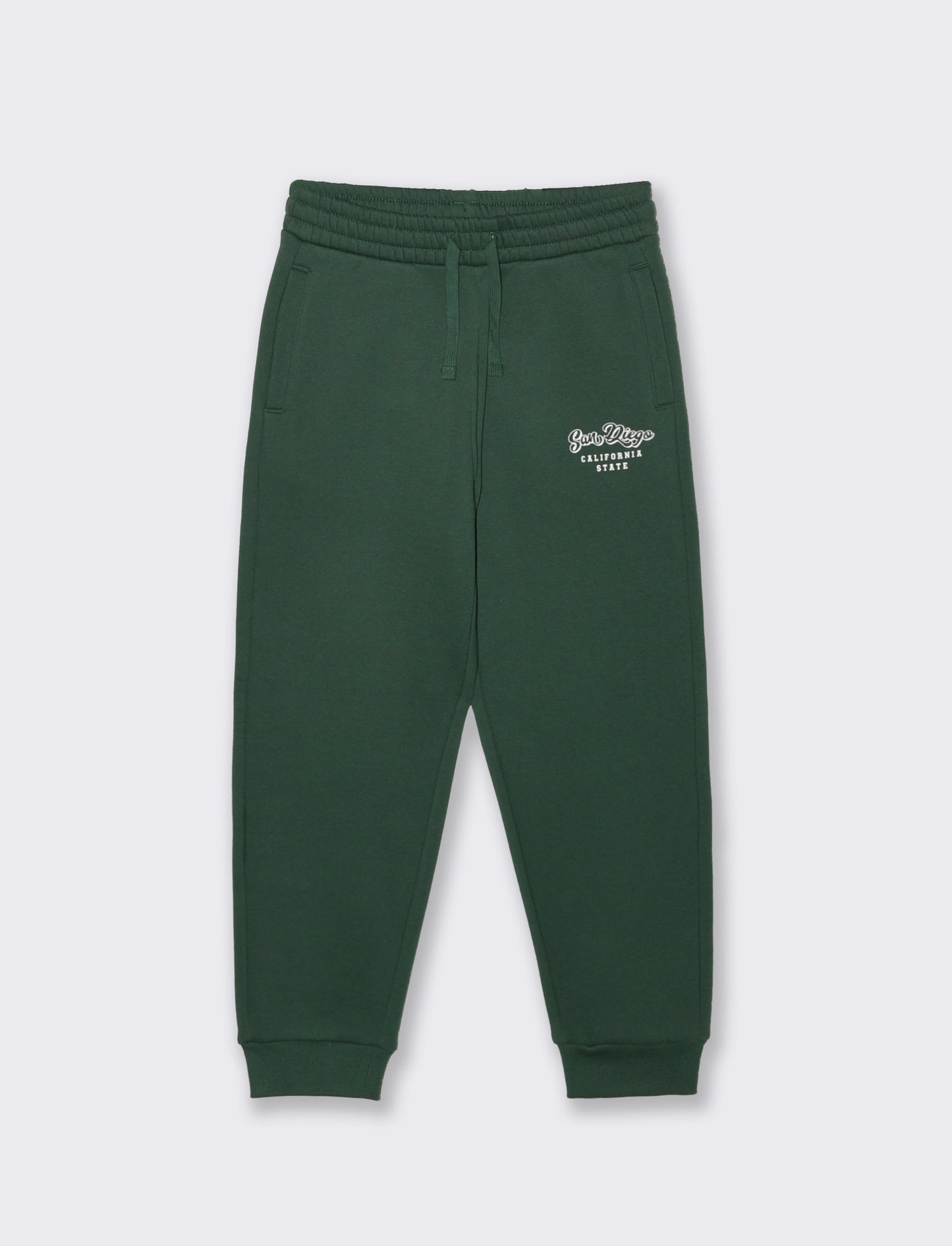 Casual Colorful Print Joggers - Green