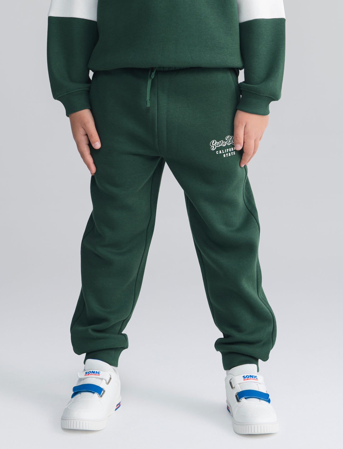 Casual Colorful Print Joggers - Green