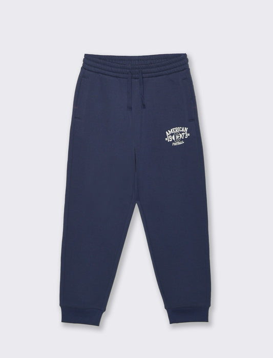 JOGGER CON STAMPA - Blu