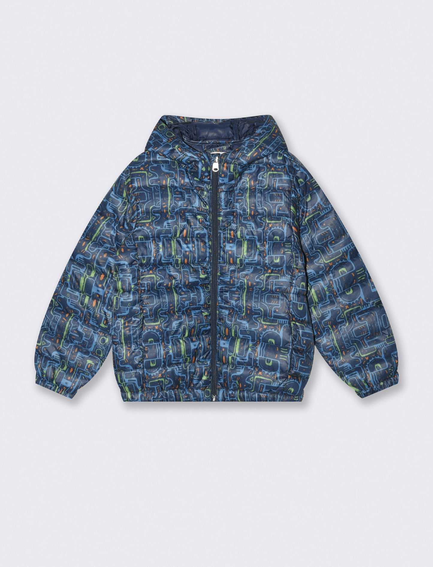 Lightweight Hooded Jacket with Zip - Multicolor