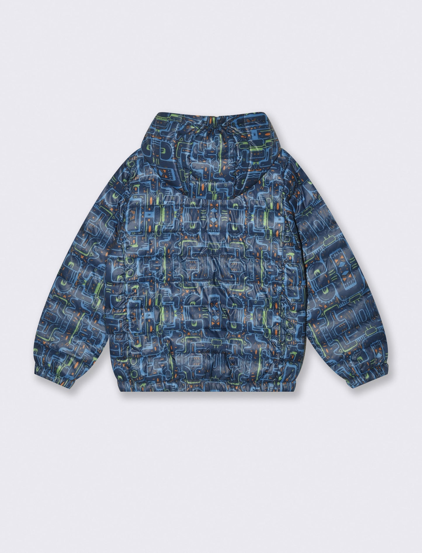 Lightweight Hooded Jacket with Zip - Multicolor