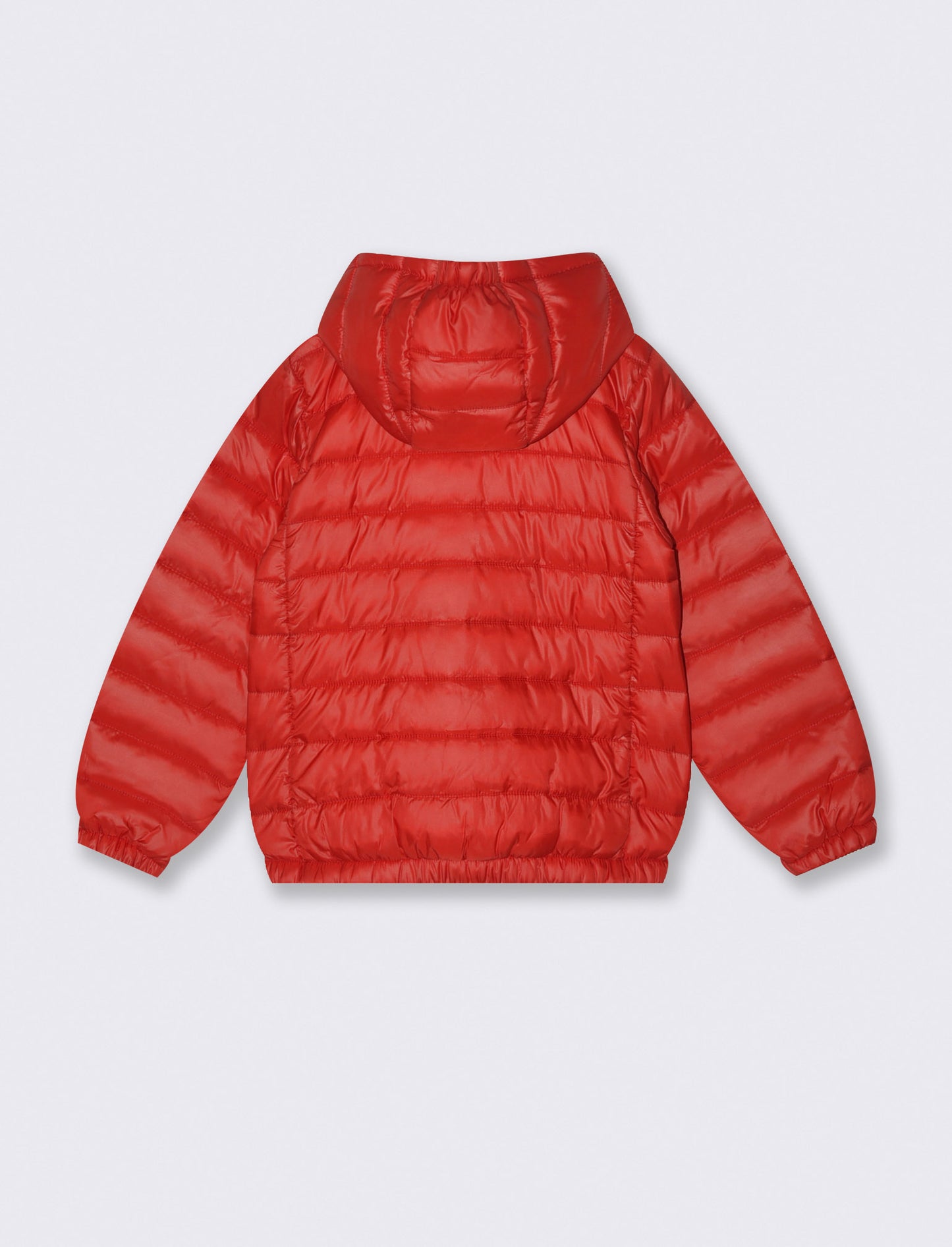 Lightweight Hooded Jacket with Zip - Red