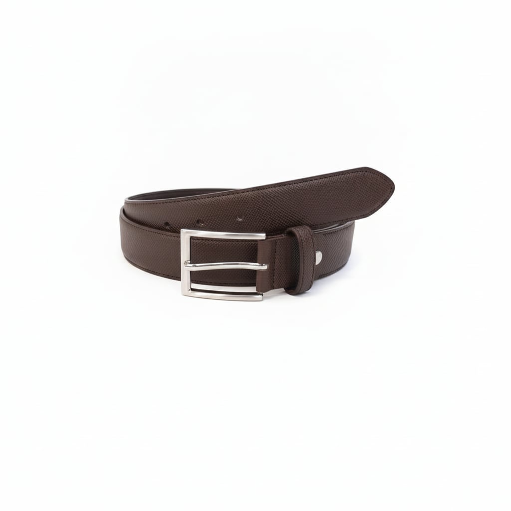 Cintura uomo fusto stampato 3,5cm - Moro