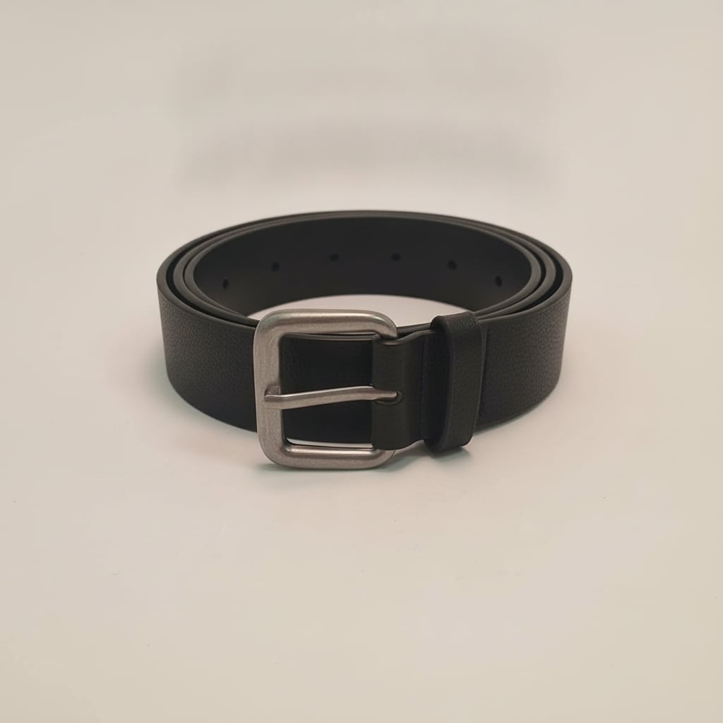 Cintura uomo senza cuciture basic 3,5cm - Nero