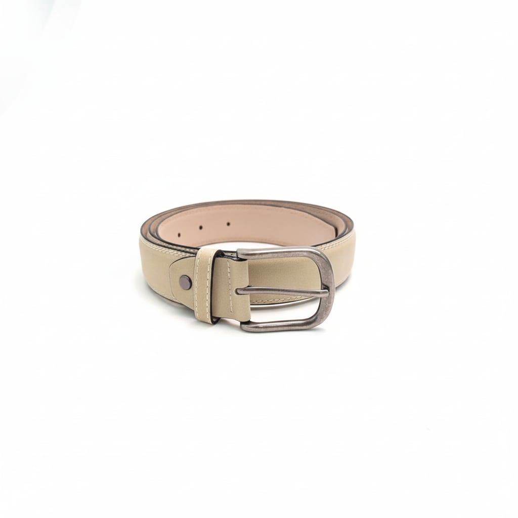 Cintura uomo effetto suede 3,5cm - Beige