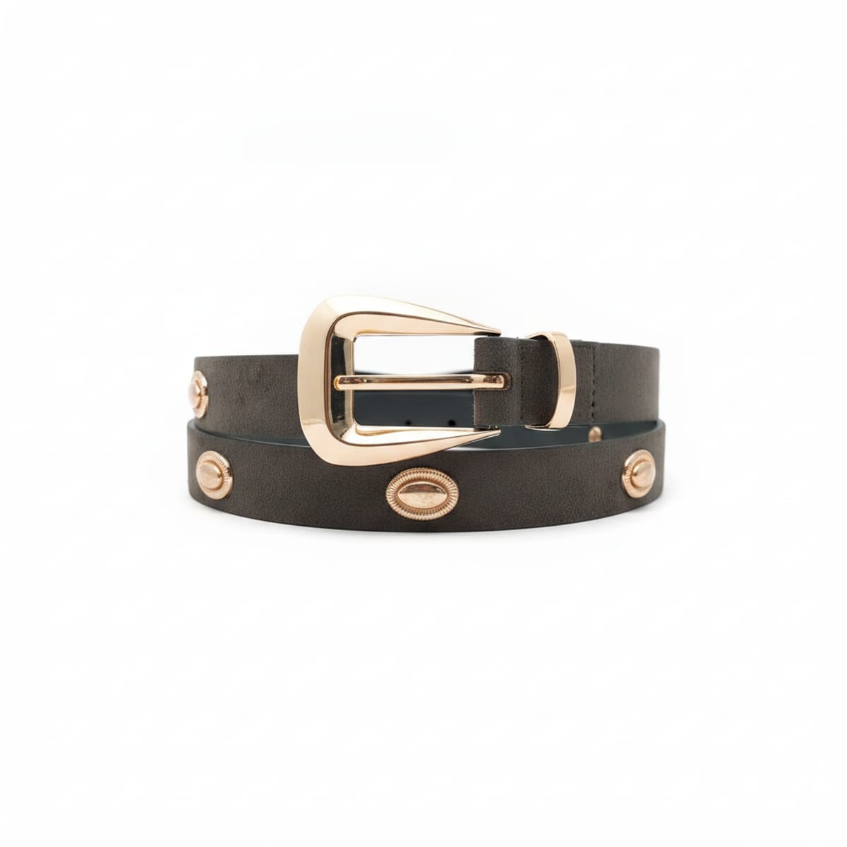 Cintura donna con borchie fibbia liscia - Ve.milit.