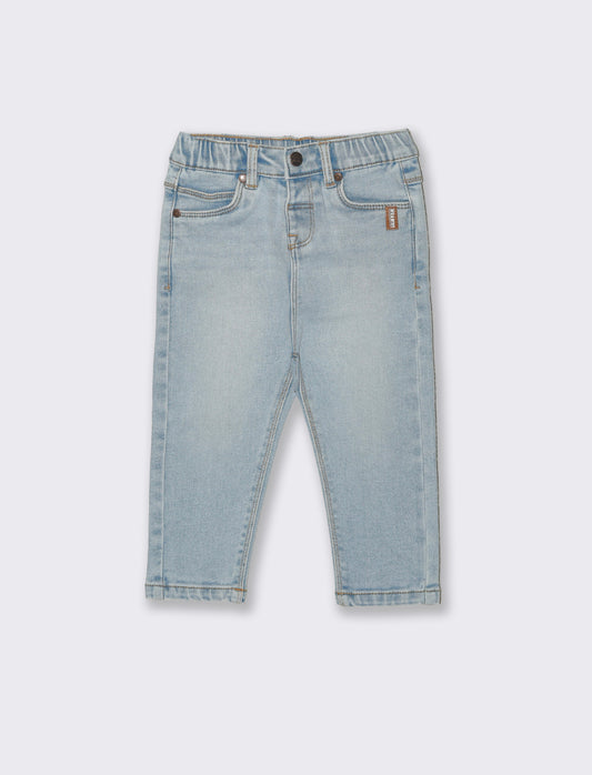 Jeans cinque tasche modello basico e casual - Denim chiaro