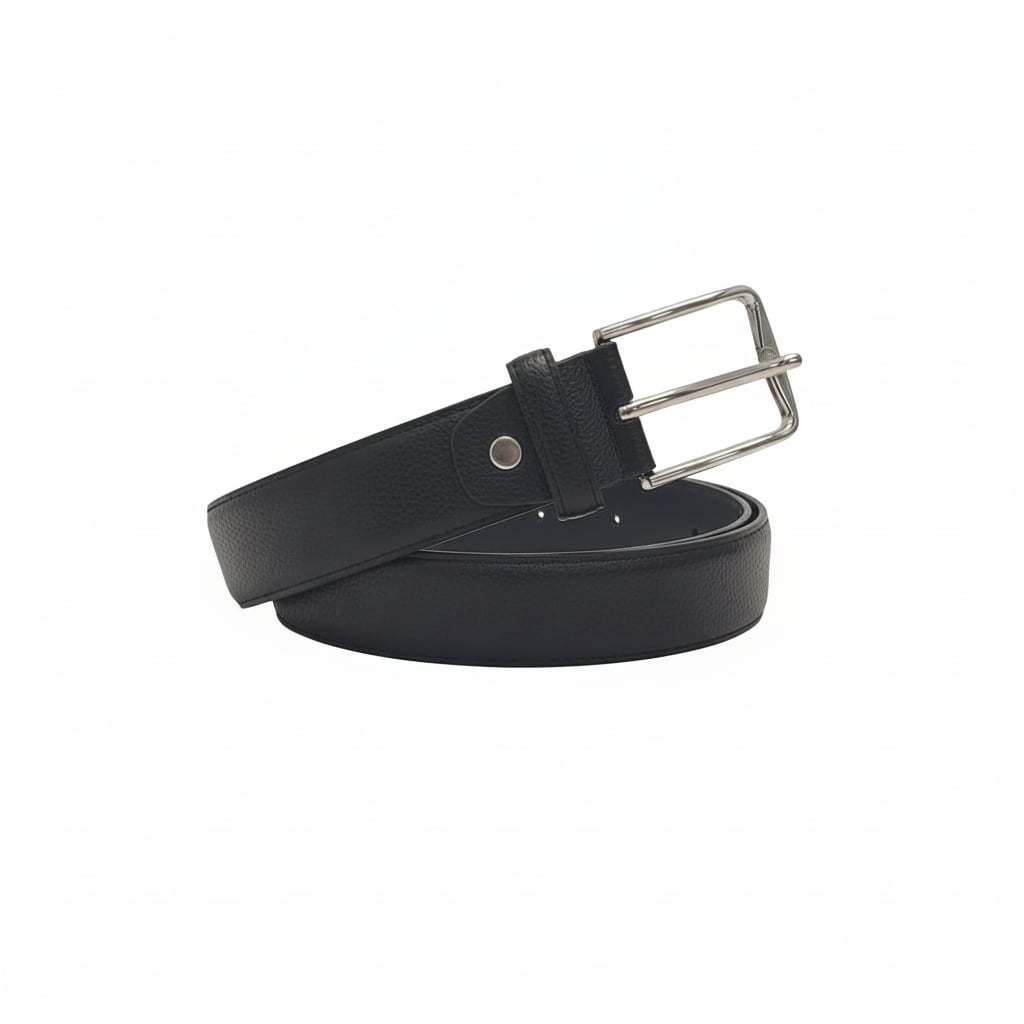 Cintura uomo fibbia squadrata - Nero