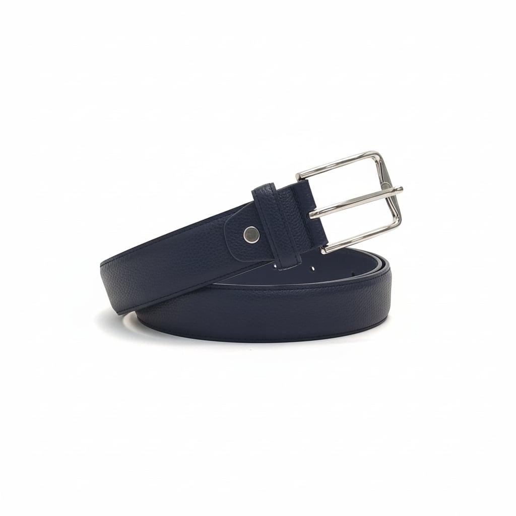 Cintura uomo fibbia squadrata - Blu