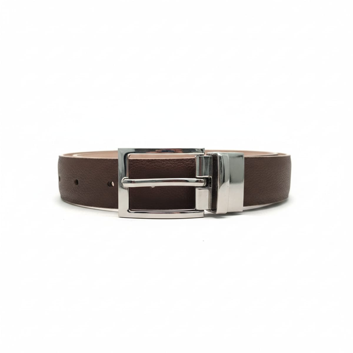 Cintura uomo double face - Beige