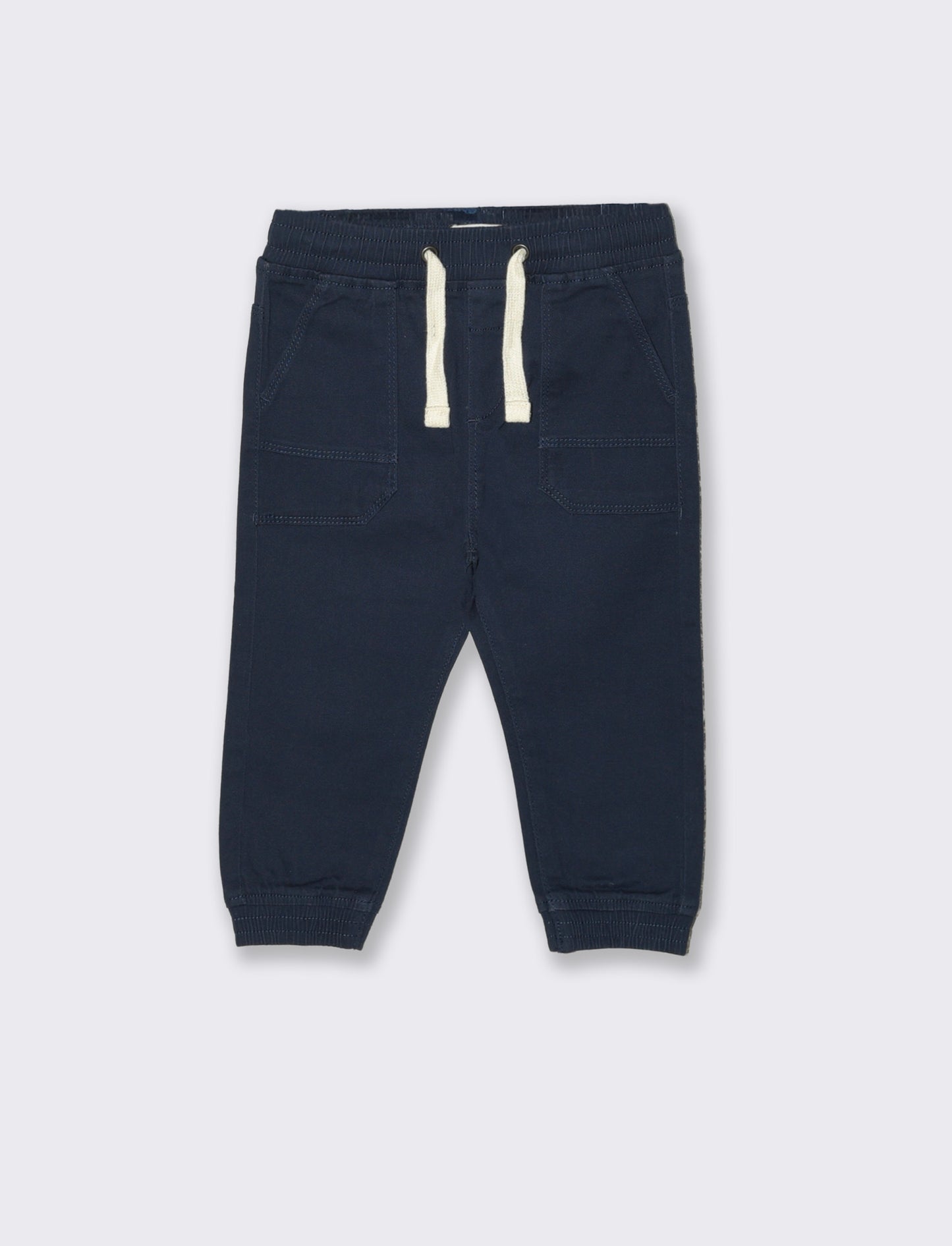 Pantaloni ampi con coulisse e elastico - Blu