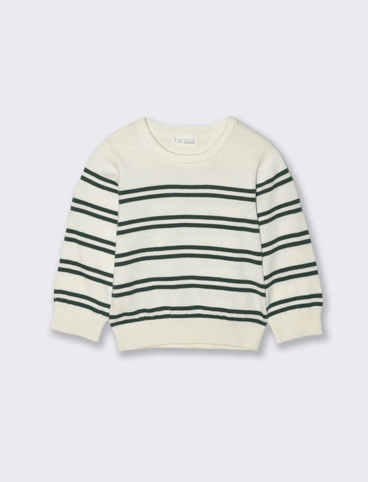 Maglioncino a righe - Verde