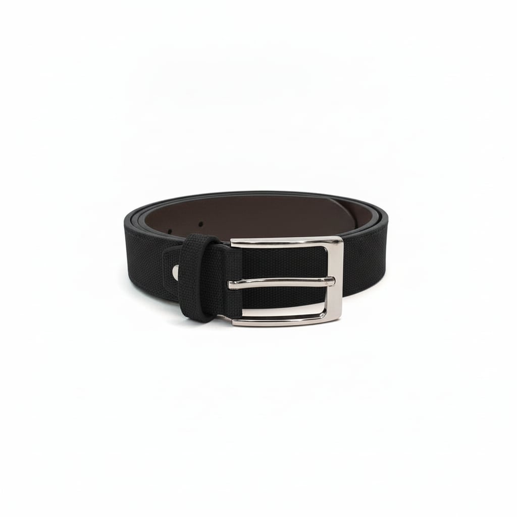 Cintura uomo effetto pelle - Nero