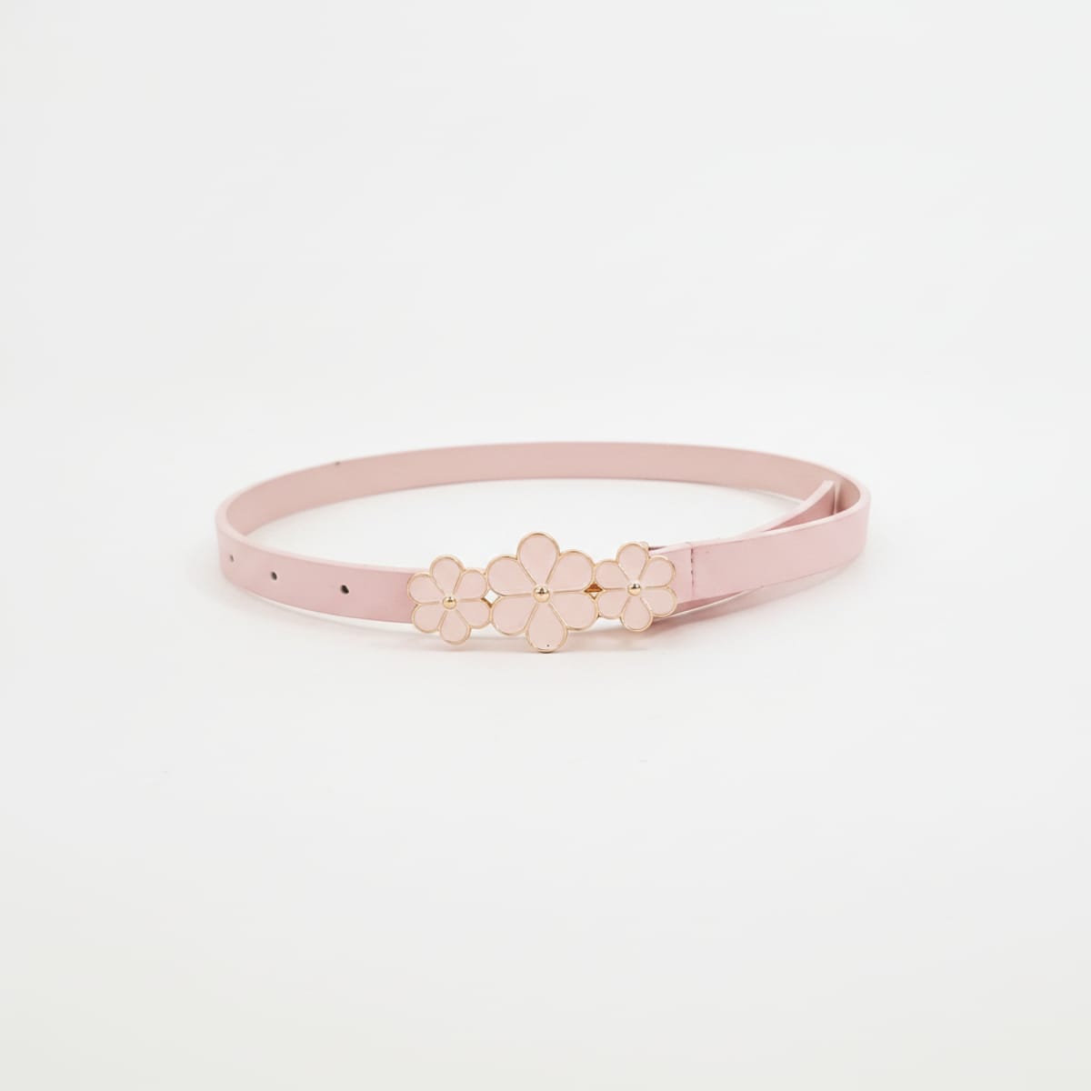 Cintura bambina fibbia 3 fiorellini - Rosa