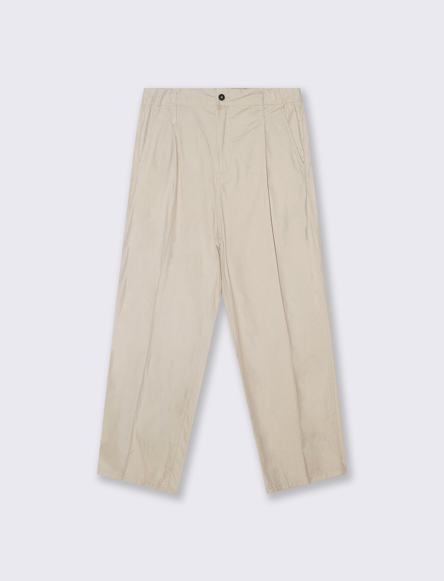 Pantaloni Chino Wide Leg in Twill - Sabbia