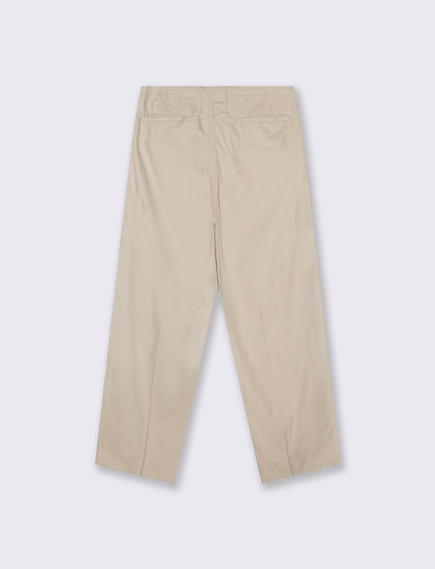 Pantaloni Chino Wide Leg in Twill - Sabbia