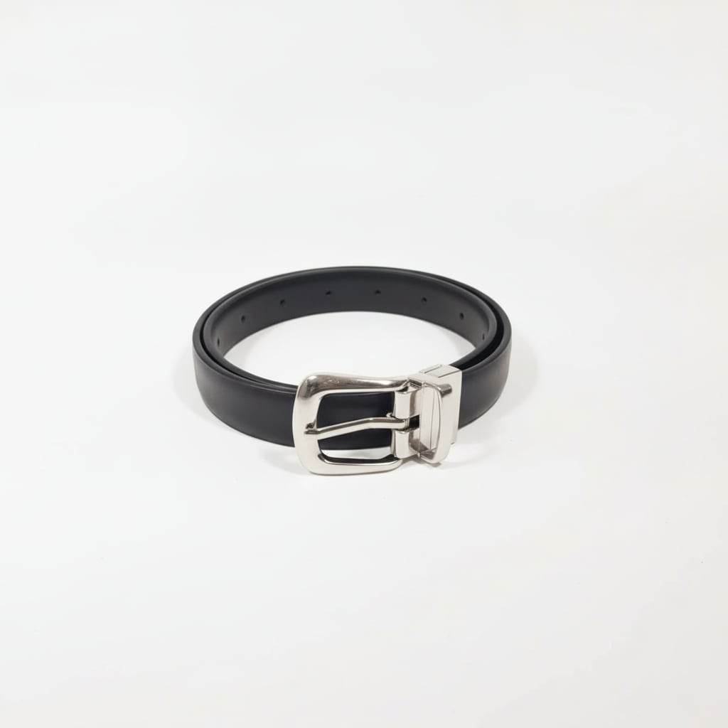 Cintura bambino double face - Nero