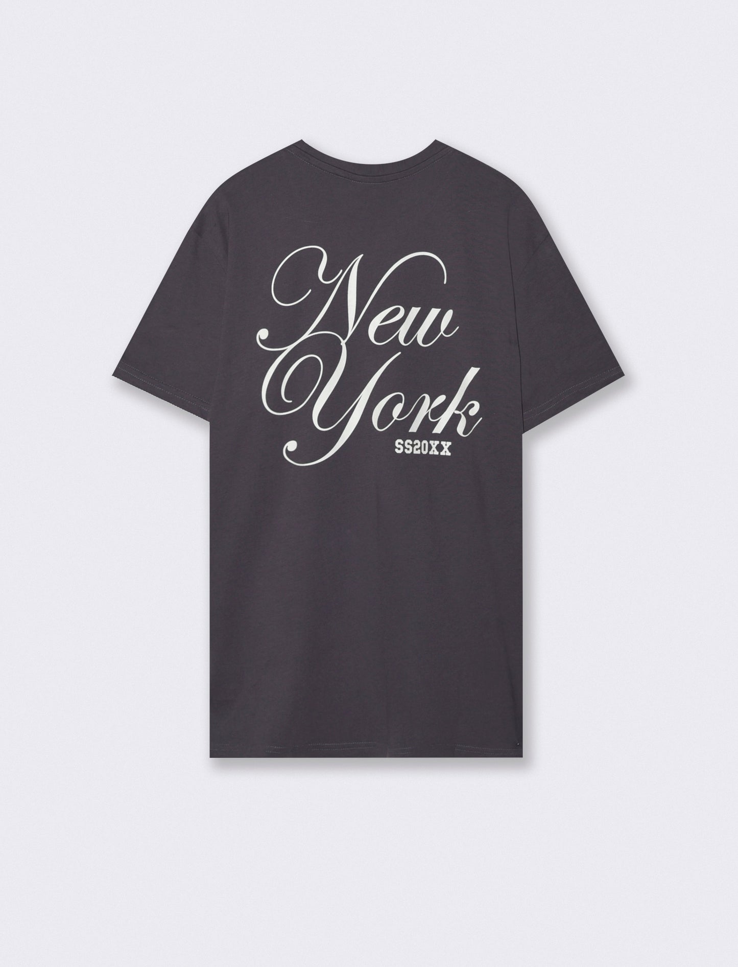 Cotton crew neck T-shirt with prints - Purple