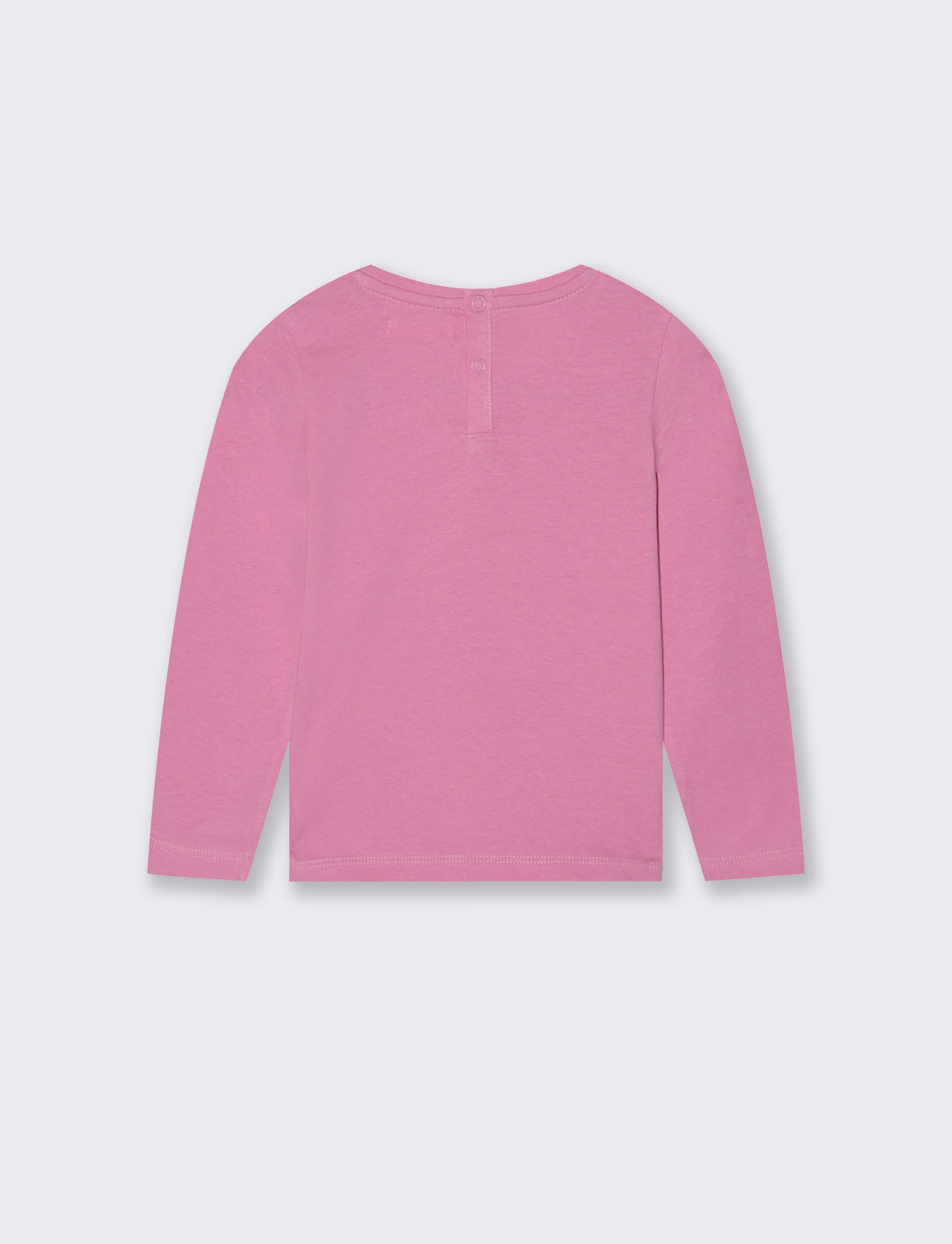 T-shirt manica lunga con stampa trendy - Rosa candy