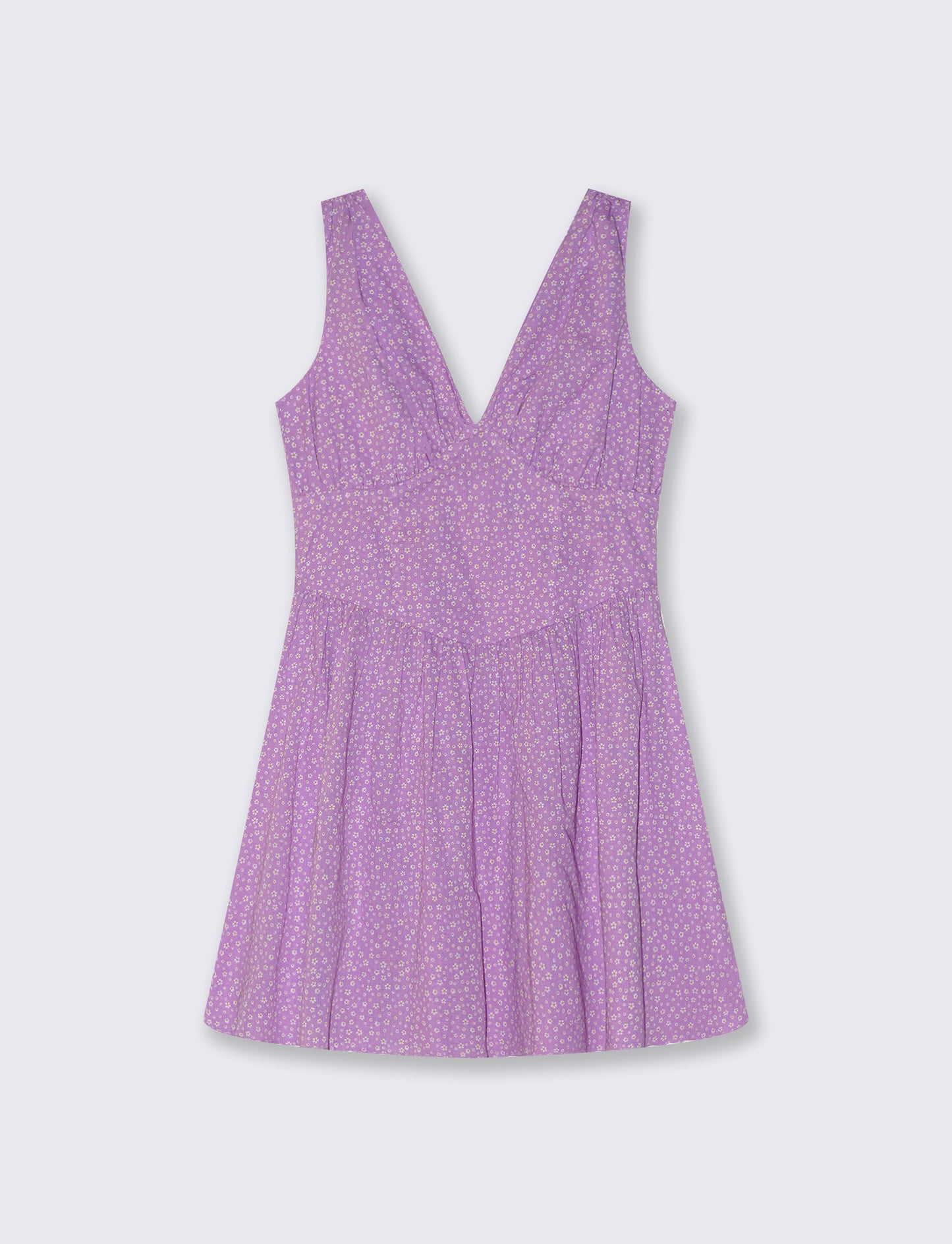 Vestito corto giromanica con scollo a V - var 2