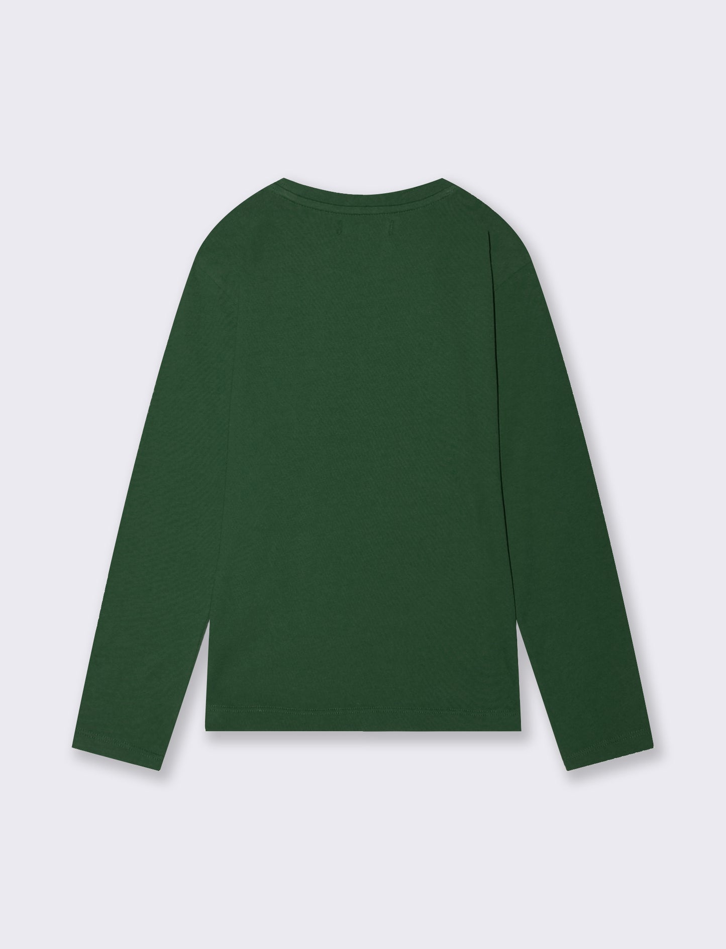 T-shirt maniche lunghe con stampa colori - Verde abete