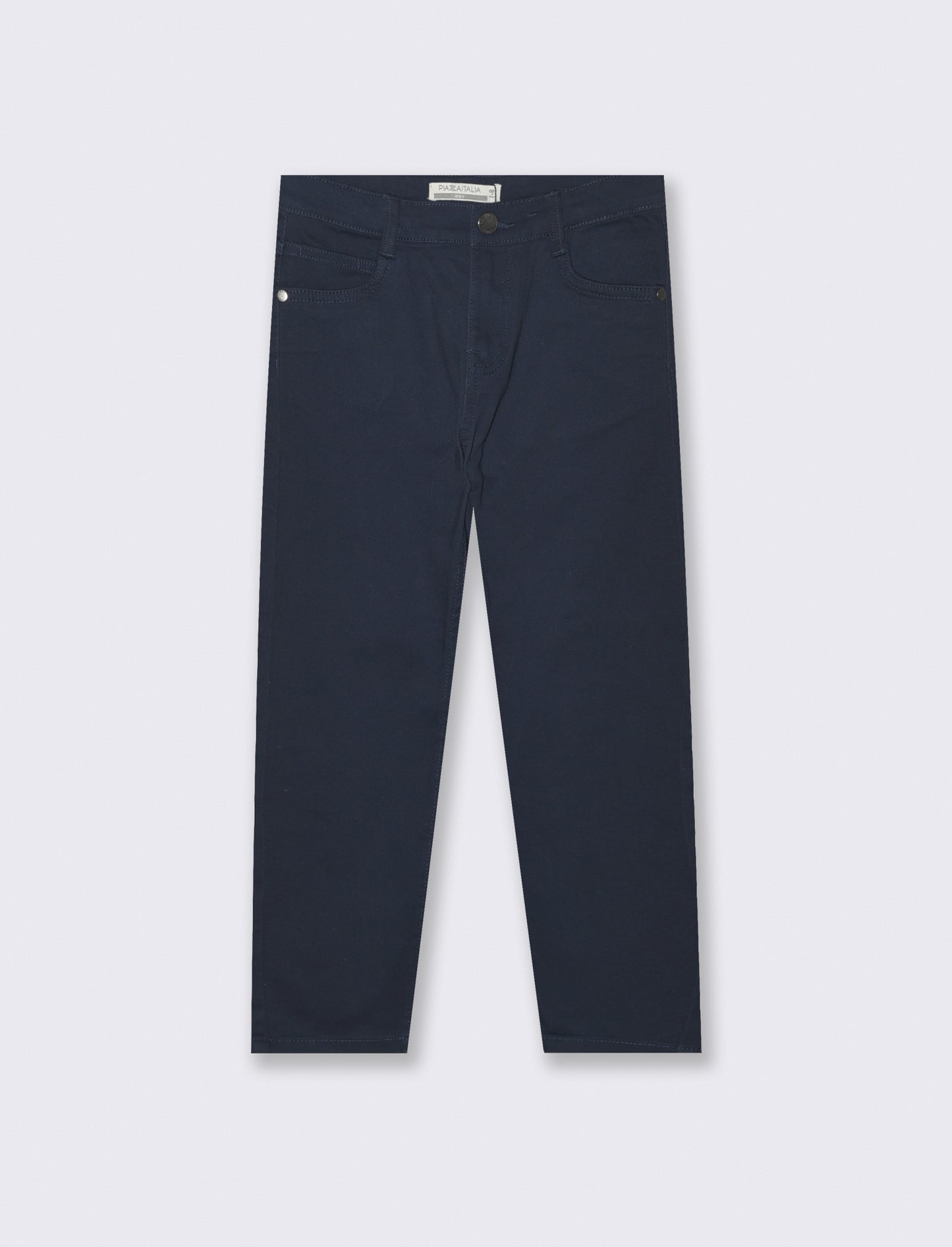 Pantaloni Cinque Tasche in Cotone Elastico - Blu