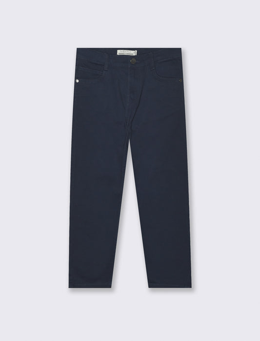 Pantaloni Cinque Tasche in Cotone Elastico - Blu