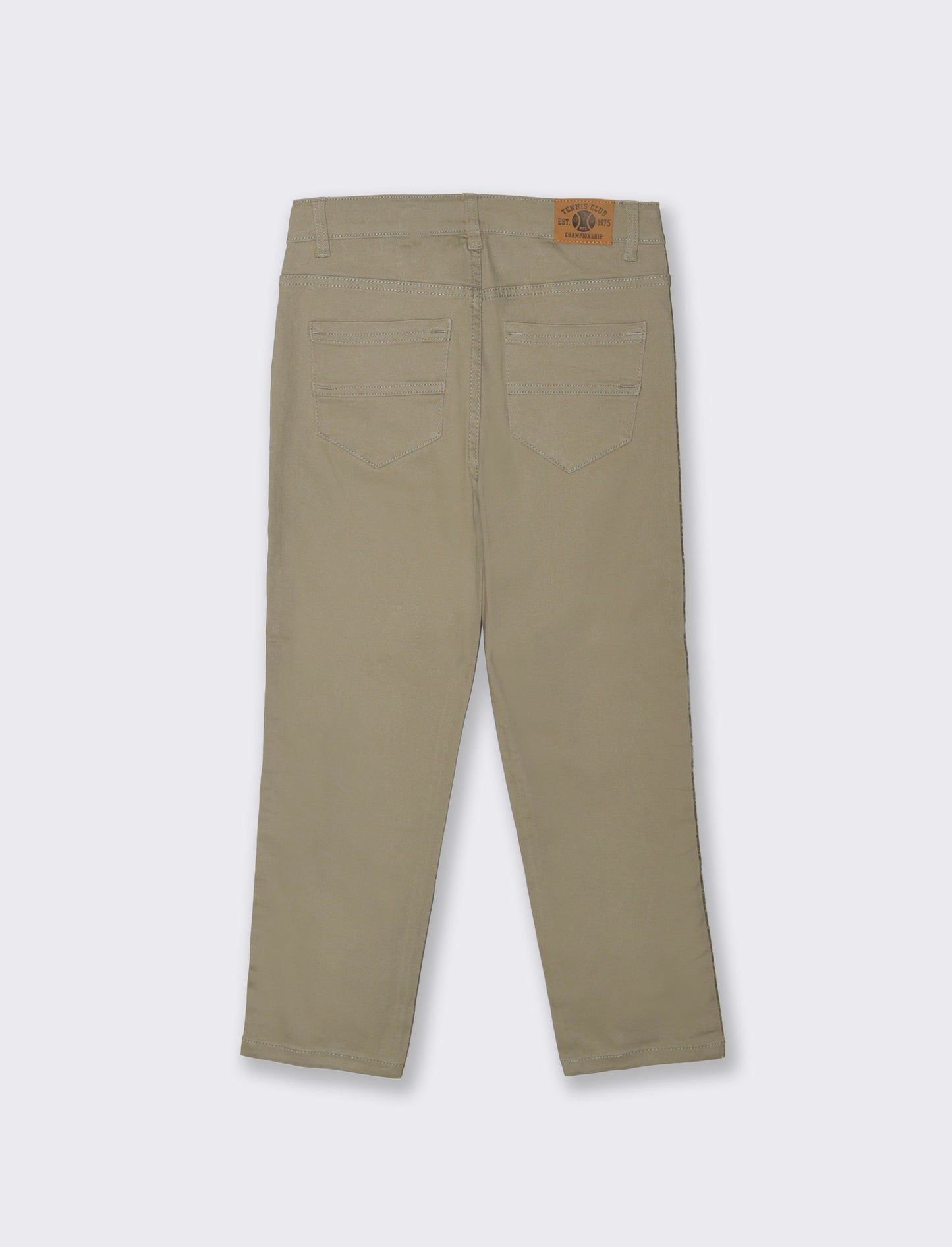 Pantaloni Cinque Tasche in Cotone Elastico - Grigio mastice